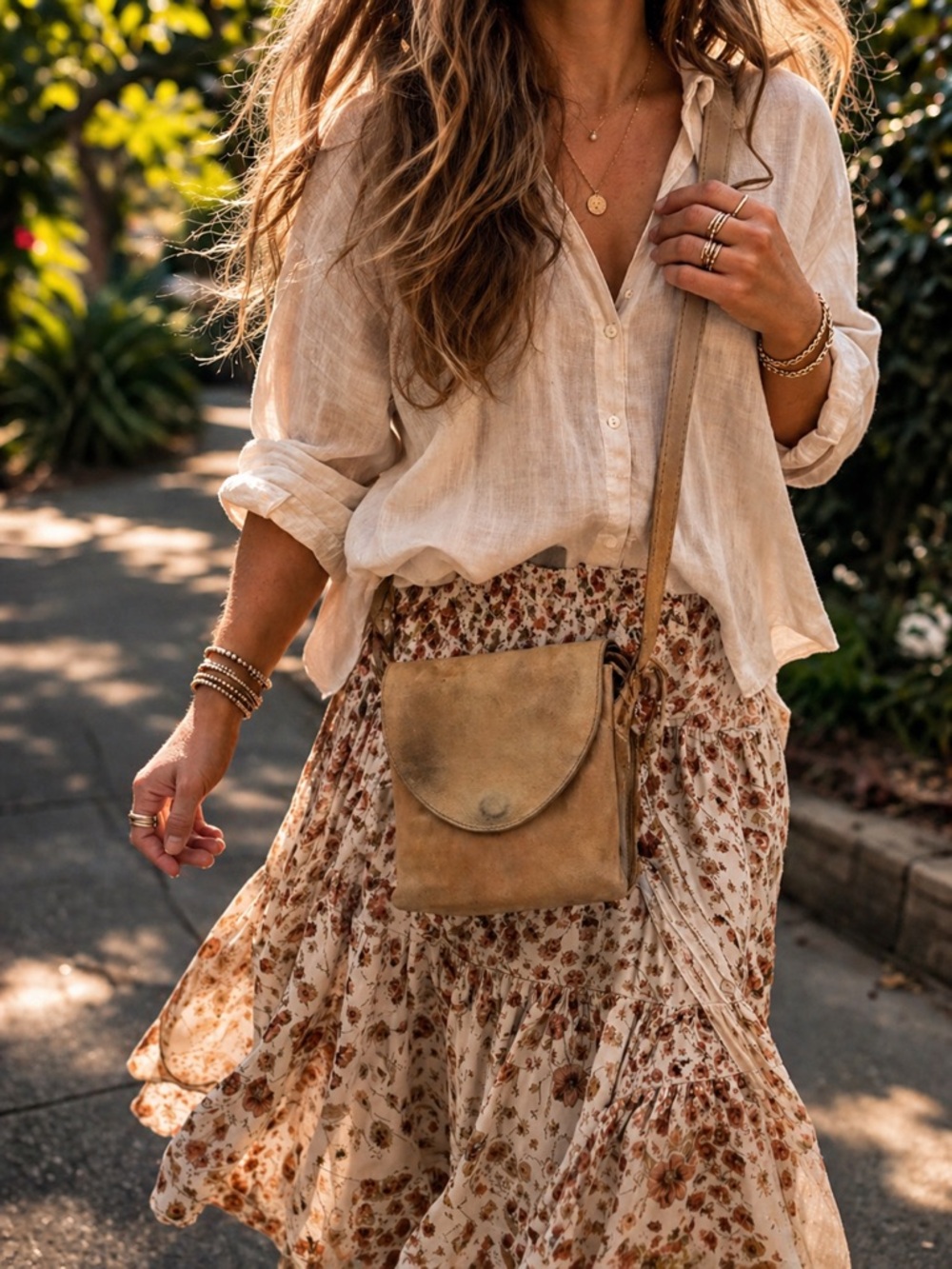 Latico Leather Crossbody Bag | Vintage Boho Minimalist Saddle Bag